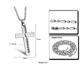 Collier En Titane Avec Croix Pour Homme, Qualité Et Quantité Garanties