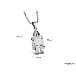 Collier En Titane Blanc Pour Homme Facile À Utiliser