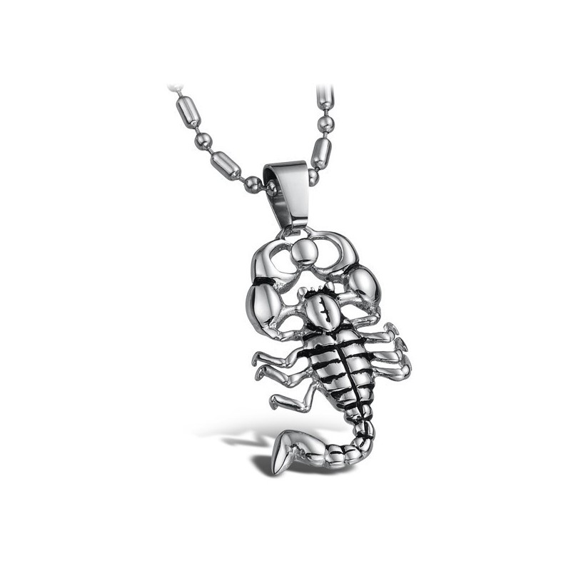 Collier Scorpion En Titane De Haute Qualité Collier Scorpion En Titane De Haute Qualité