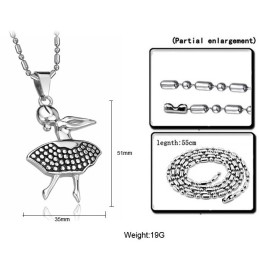 Collier En Titane Pour Danseuse De Ballet De Qualité
