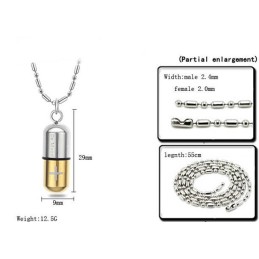 Collier En Titane Avec Croix De Haute Qualité