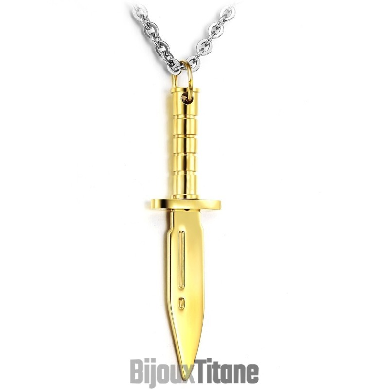 Collier En Titane Doré Complet Avec Spécifications Collier En Titane Doré Complet Avec Spécifications