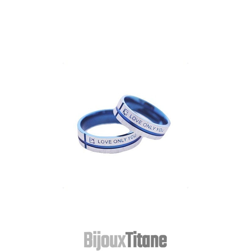 Bague De Couple En Titane Love Only You