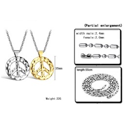 Collier Classique En Titane Pour Homme De Qualité Supérieure