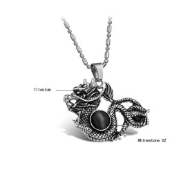 Bien Connu Pour Son Collier En Titane Pour Homme De Haute Qualité Avec Perles