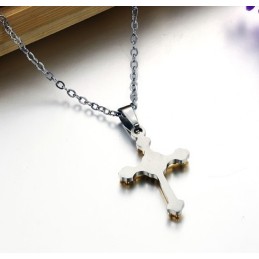 Collier Croix En Titane Pour Femme, Facile À Utiliser, Avec Strass
