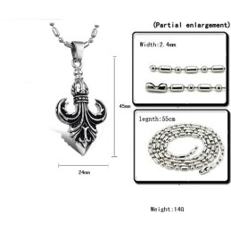 Collier Classique En Titane Pour Homme, Facile À Utiliser
