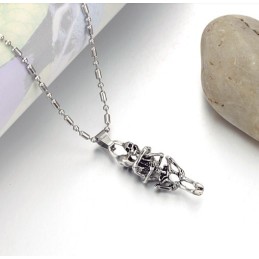 Collier En Titane Avec Tête De Mort Pour Homme, De Qualité Stable