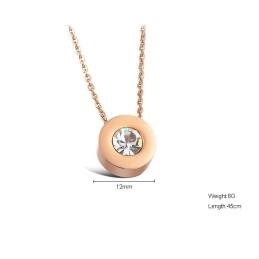 Collier En Titane Pour Femme De Qualité Stable Avec Strass