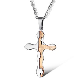 Collier En Titane Avec Croix De Réputation Fiable