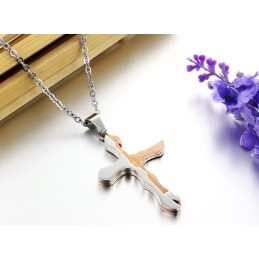 Collier En Titane Avec Croix De Réputation Fiable