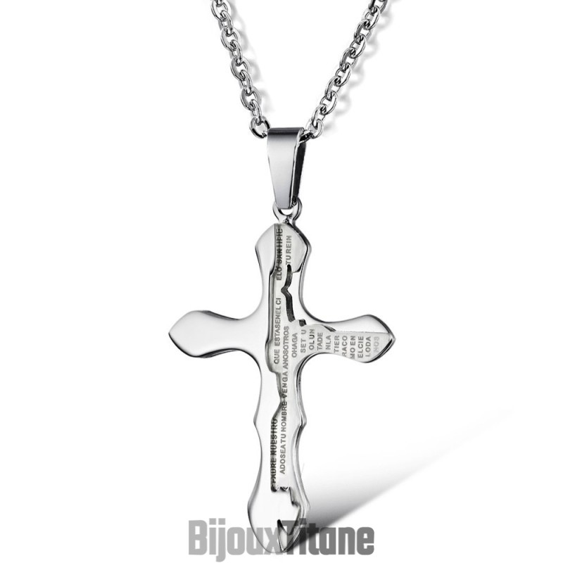 Collier En Titane Croisé Facile À Utiliser Collier En Titane Croisé Facile À Utiliser