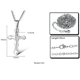 Collier En Titane Croisé Facile À Utiliser
