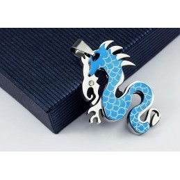 Pendentif Et Collier Tendance En Titane Pur Pour Homme, Motif Dragon