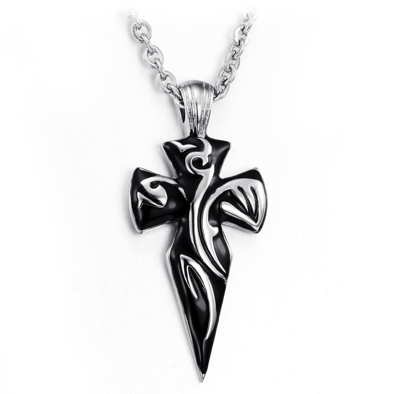 Collier En Titane Avec Croix D'Excellente Qualité Collier En Titane Avec Croix D'Excellente Qualité