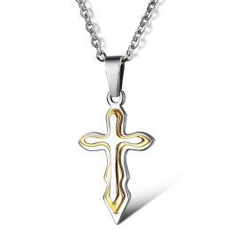 Collier En Titane Avec Croix Pour Femme De Haute Qualité