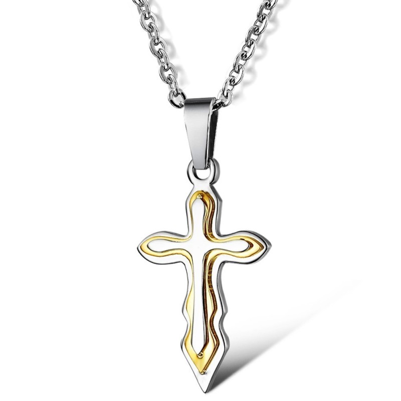 Collier En Titane Avec Croix Pour Femme De Haute Qualité Collier En Titane Avec Croix Pour Femme De Haute Qualité