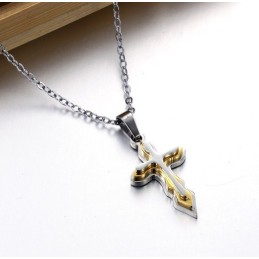 Collier En Titane Avec Croix Pour Femme De Haute Qualité