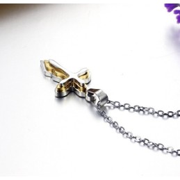 Collier En Titane Avec Croix Pour Femme De Haute Qualité