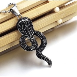 Collier En Titane Cobral D'Excellente Qualité