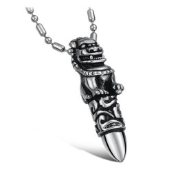 Collier Kirin En Titane Pour Homme, Le Roi De La Quantité