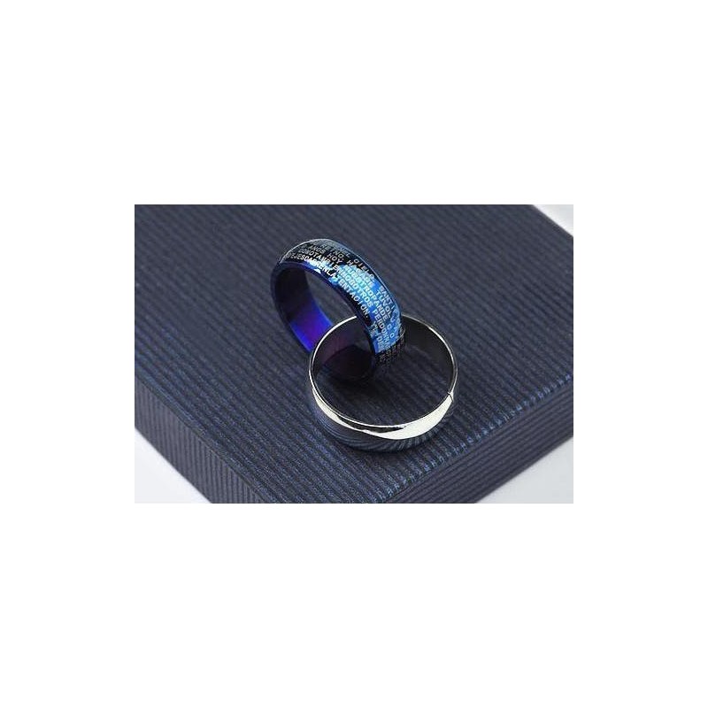 Pendentif Et Collier En Titane Avec Croix Biblique Bleue Et Argent Pendentif Et Collier En Titane Avec Croix Biblique Bleue Et Argent