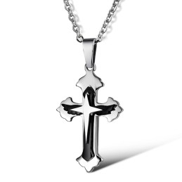 Collier Croix En Titane Pour Homme De Qualité Stable