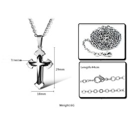Collier Croix En Titane Pour Homme De Qualité Stable
