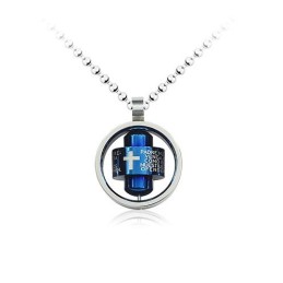 Bague Croix Tendance Et Cool Pour Homme, Pendentif Et Collier En Titane