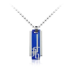 Collier En Titane Pur Pour Homme, Modèle 3 Pièces, Chaîne Gratuite