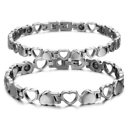 Le Bracelet En Titane Creux « King Of Quantity » Pour Les Amoureux
