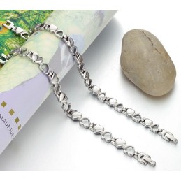 Le Bracelet En Titane Creux « King Of Quantity » Pour Les Amoureux