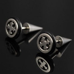 Boucles D'Oreilles Croix En Titane