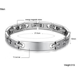 Bracelet En Titane Antifatigue De Qualité Stable Pour Les Amoureux
