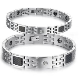 Bracelet En Titane De Qualité Stable Pour Les Amoureux