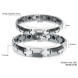 Bracelet En Titane Facile À Utiliser Pour Les Amoureux