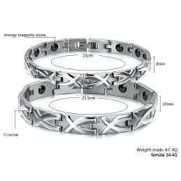 Bracelet En Titane Antifatigue De Qualité Fiable Pour Les Amoureux