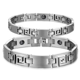 Bracelet Classique En Titane Facile À Utiliser Pour Les Amoureux