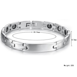 Bracelet En Titane Et Pierre Magnétique, Vendu Dans Le Monde Entier, Pour Les Amoureux