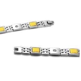 Bracelet En Titane De Qualité Supérieure Pour Amoureux Avec Strass