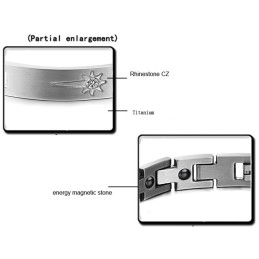 Pour Une Excellente Réputation En France Et À L'Étranger, Un Bracelet En Titane Pour Amoureux Avec Diamant