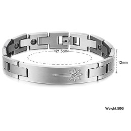 Pour Une Excellente Réputation En France Et À L'Étranger, Un Bracelet En Titane Pour Amoureux Avec Diamant