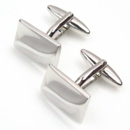 Boutons De Manchette Oblongs Convexes En Titane Tendance
