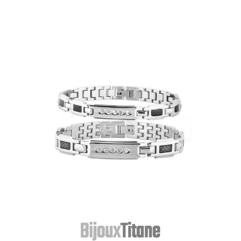 Bracelet En Titane Et Magnétite De Qualité Stable Pour Les Amoureux Bracelet En Titane Et Magnétite De Qualité Stable Pour Les Amoureux
