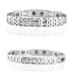 Bracelet En Titane Et Magnétite De Qualité Stable Pour Les Amoureux