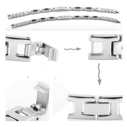 Bracelet En Titane Et Magnétite De Qualité Stable Pour Les Amoureux