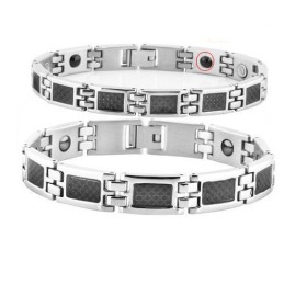 Bracelet En Titane Et Magnétite Pour Amoureux, La Reine De La Santé De Qualité, Avec Diamant