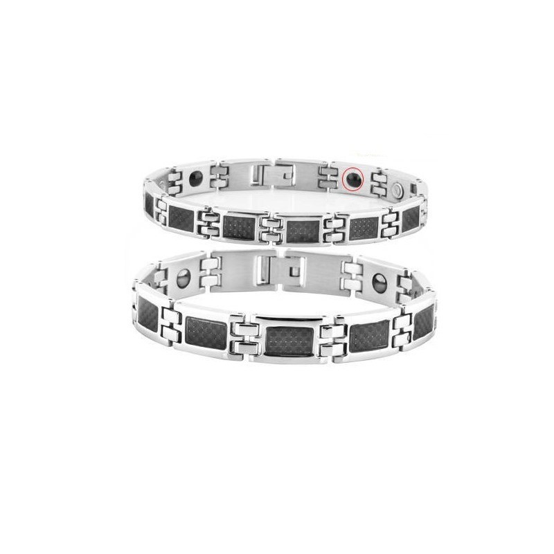 Bracelet En Titane Et Magnétite Pour Amoureux, La Reine De La Santé De Qualité, Avec Diamant Bracelet En Titane Et Magnétite Pour Amoureux, La Reine De La Santé De Qualité, Avec Diamant