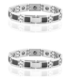 Bracelet En Titane Et Magnétite Pour Amoureux, La Reine De La Santé De Qualité, Avec Diamant