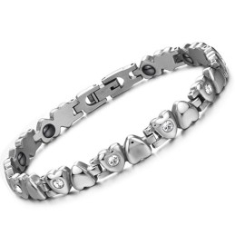 Bracelet En Titane Pour Femme De Qualité Supérieure Avec Strass